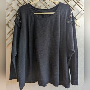 LB Jeweled Shoulder Sweater